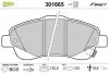 Комплект тормозных колодок, дисковый тормоз Valeo 301665 (фото 1)