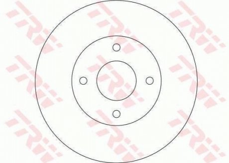Тормозной диск TRW DF4169 (фото 1)