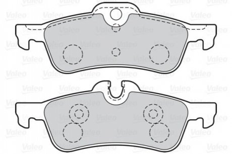 Тормозные колодки дисковые MINI Cooper/One/Works "1,4-1,6 "R "01-07 Valeo 302040 (фото 1)