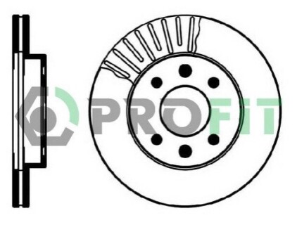 Диск тормозной PROFIT 5010-0158