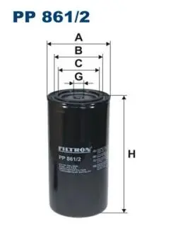 Фильтр топливный WDK9405, KC7, H17WK03, 1457429676, 14343230002 FILTRON PP861/2