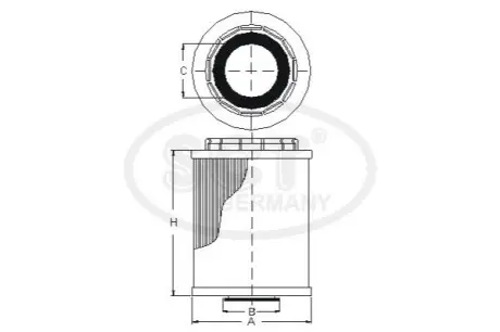 Фільтр масляний AUDI A6 (4F/C6) 2.8 FSI V6 (06-) SCT SCT / MANNOL SH 4041 L