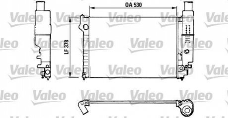 Радиатор основной 2.0 16V pe, ci,2.0 8V pe, ci Peugeot 605 89-99 Valeo 816554