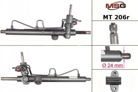 Рулевая рейка с ГУР восстановленная MITSUBISHI Lancer 2000-2009 MSG MT206R