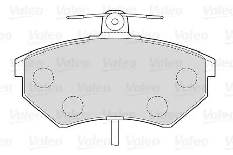Гальмівні колодки дискові VAG A4/Exeo/Passat "1,6-2,0 "F "94>> Valeo 301484