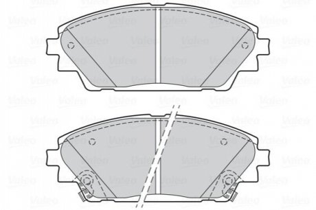 Тормозные колодки дисковые MAZDA CX-3/Mazda 3 "1,5-2,0 "F "08>> Valeo 302285 (фото 1)