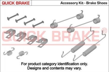 Комплект пружинок колодок ручного гальма QUICK BRAKE 105-0005 (фото 1)