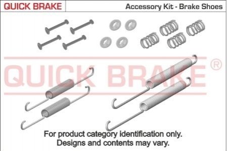 Комплект пружинок колодок ручного гальма QUICK BRAKE 105-0825 (фото 1)