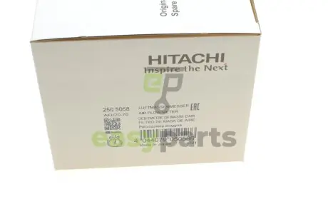 Витратомір повітря Audi A4/A6/Q7/VW Touareg 3.0 TDI V6 02-18 HITACHI (HÜCO) 2505058