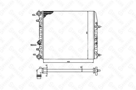 Радиатор системы охлаждения / VW Polo IV 1.2-1.4i/1.9SDi 02- STELLOX 10-26241-SX