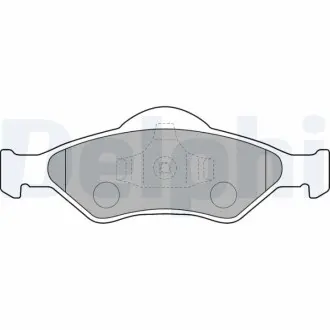 Фото комплект тормозных колодок, дисковый тормоз Delphi LP1470 Комплект тормозных колодок, дисковый тормоз Delphi LP1470