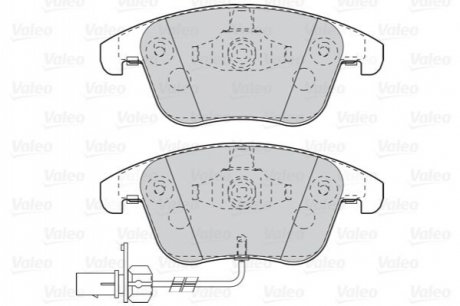 Тормозные колодки дисковые AUDI A4/A5/S5 "1,8-3,2 "F "07-17 Valeo 302098 (фото 1)