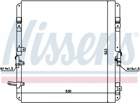 Радиатор кондиционера TOYOTA LAND CRUISER 100 (UZJ100) 98- NISSENS 94053