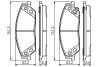 Комплект тормозных колодок, дисковый тормоз BOSCH 0986495149 (фото 1)