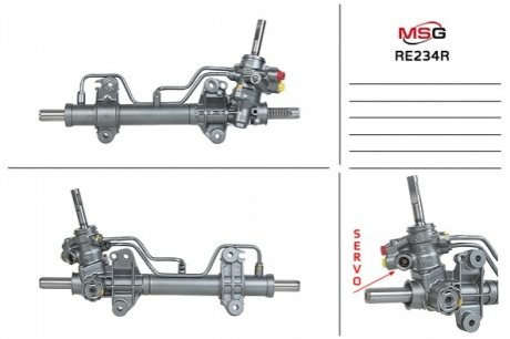 Рульова рейка з ГУР відновлена RENAULT LAGUNA 93-01 MSG RE234R