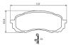 SUBARU гальмівні колодки передн. Impreza 1.5 08- BOSCH 0986494373 (фото 4)