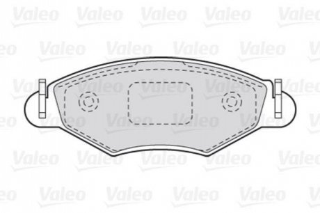 Комплект тормозных колодок, дисковый тормоз Valeo 301461
