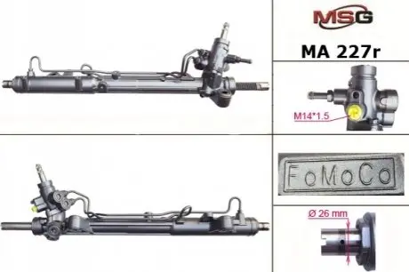 Рулевая рейка с ГУР восстановленная MAZDA 6 (GH) 09-USA MSG MA227R