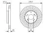 Тормозной диск HONDA Civic &#039;&#039;F&#039;&#039;&#039;1,3-2,2&#039;&#039;11&gt;&gt; BOSCH 0986479B01 (фото 1)