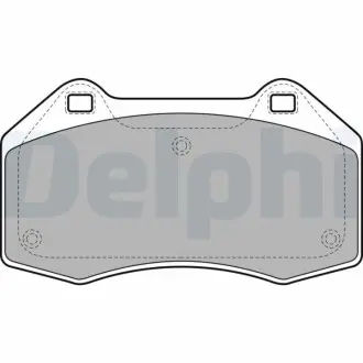 Гальмівні колодки дискові RENAULT Megane/Clio "F "04>> Delphi LP1940