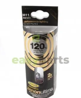 Автолампа H11 12V 55W PGJ19-2 XenonUltima +120% (2шт.) Ring RW1211