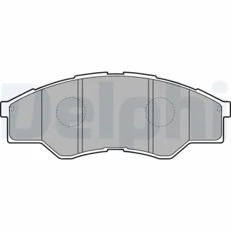 Комплект тормозных колодок, дисковый тормоз Delphi LP2060