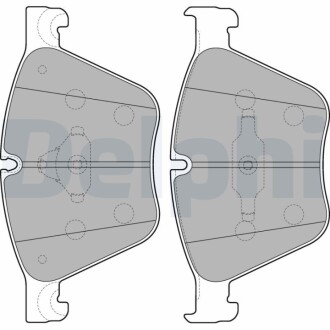 Комплект тормозных колодок, дисковый тормоз Delphi LP2210
