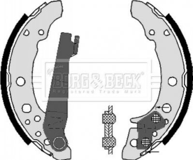Комплект тормозных колодок BORG & BECK BBS6248 (фото 1)