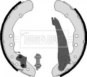 Комплект тормозных колодок BORG & BECK BBS6212 (фото 1)