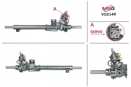 Рульова рейка з ГУР відновлена VOLVO S 80 99-06 MSG VO214R