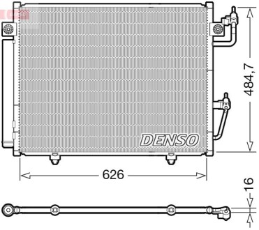 Радиатор кондиционера MITSUBISHI Pajero IV 07-н.в. DENSO DCN45009