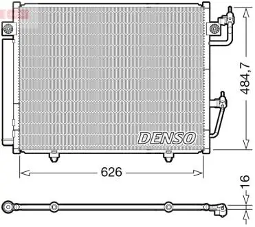 Радиатор кондиционера MITSUBISHI Pajero IV 07-н.в. DENSO DCN45009