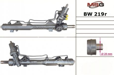 Рульова рейка з ГУР відновлена BMW 3 E-90 05- MSG BW219R (фото 1)