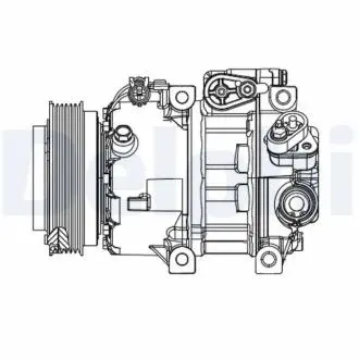 Компрессор кондиционера HYUNDAI Sonata "2,4 "05-10 Delphi CS20415