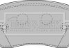 Комплект тормозных колодок, дисковый тормоз BORG & BECK BBP1807 (фото 2)