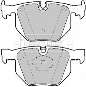 Комплект тормозных колодок, дисковый тормоз BORG & BECK BBP2183