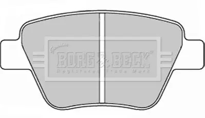 Комплект тормозных колодок, дисковый тормоз BORG & BECK BBP2242