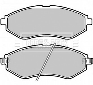Комплект тормозных колодок, дисковый тормоз BORG & BECK BBP2324 (фото 1)