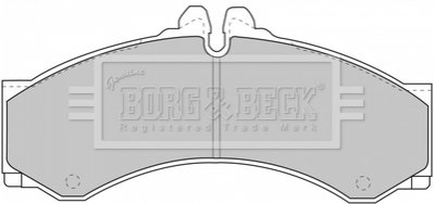 - Тормозные колодки к дискам BORG & BECK BBP1589 (фото 1)