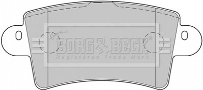 Комплект тормозных колодок, дисковый тормоз BORG & BECK BBP1773 (фото 1)