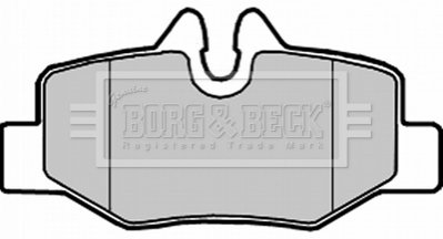Комплект тормозных колодок, дисковый тормоз BORG & BECK BBP1958 (фото 1)