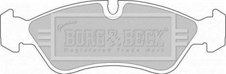 Комплект гальмівних колодок, дискове гальмо BORG & BECK BBP1423