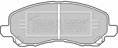Комплект тормозных колодок, дисковый тормоз BORG & BECK BBP1831 (фото 1)