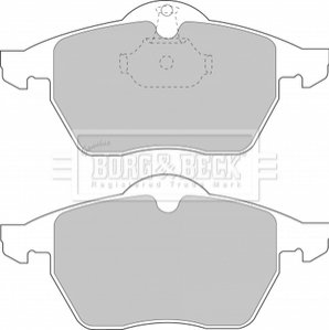 Комплект тормозных колодок, дисковый тормоз BORG & BECK BBP1444 (фото 1)