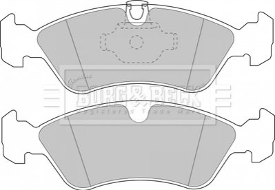 Комплект тормозных колодок, дисковый тормоз BORG & BECK BBP1474 (фото 1)