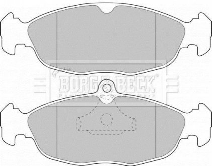 Комплект гальмівних колодок, дискове гальмо BORG & BECK BBP1424 (фото 1)