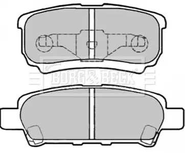 Комплект тормозных колодок, дисковый тормоз BORG & BECK BBP2003