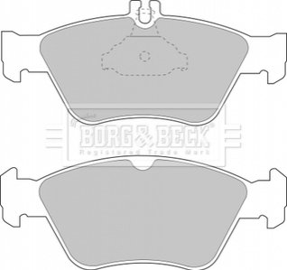 Комплект гальмівних колодок, дискове гальмо BORG & BECK BBP1454