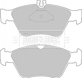 Комплект тормозных колодок, дисковый тормоз BORG & BECK BBP1454