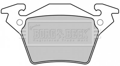 Комплект тормозных колодок, дисковый тормоз BORG & BECK BBP1670
